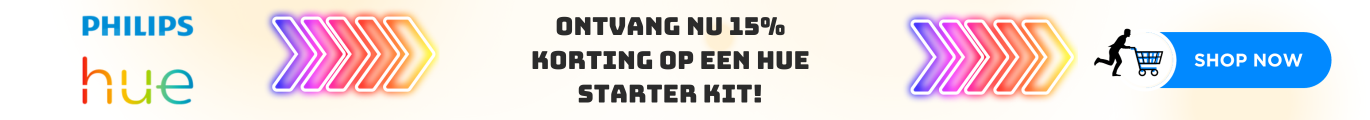 Philips Hue kortingscode banner