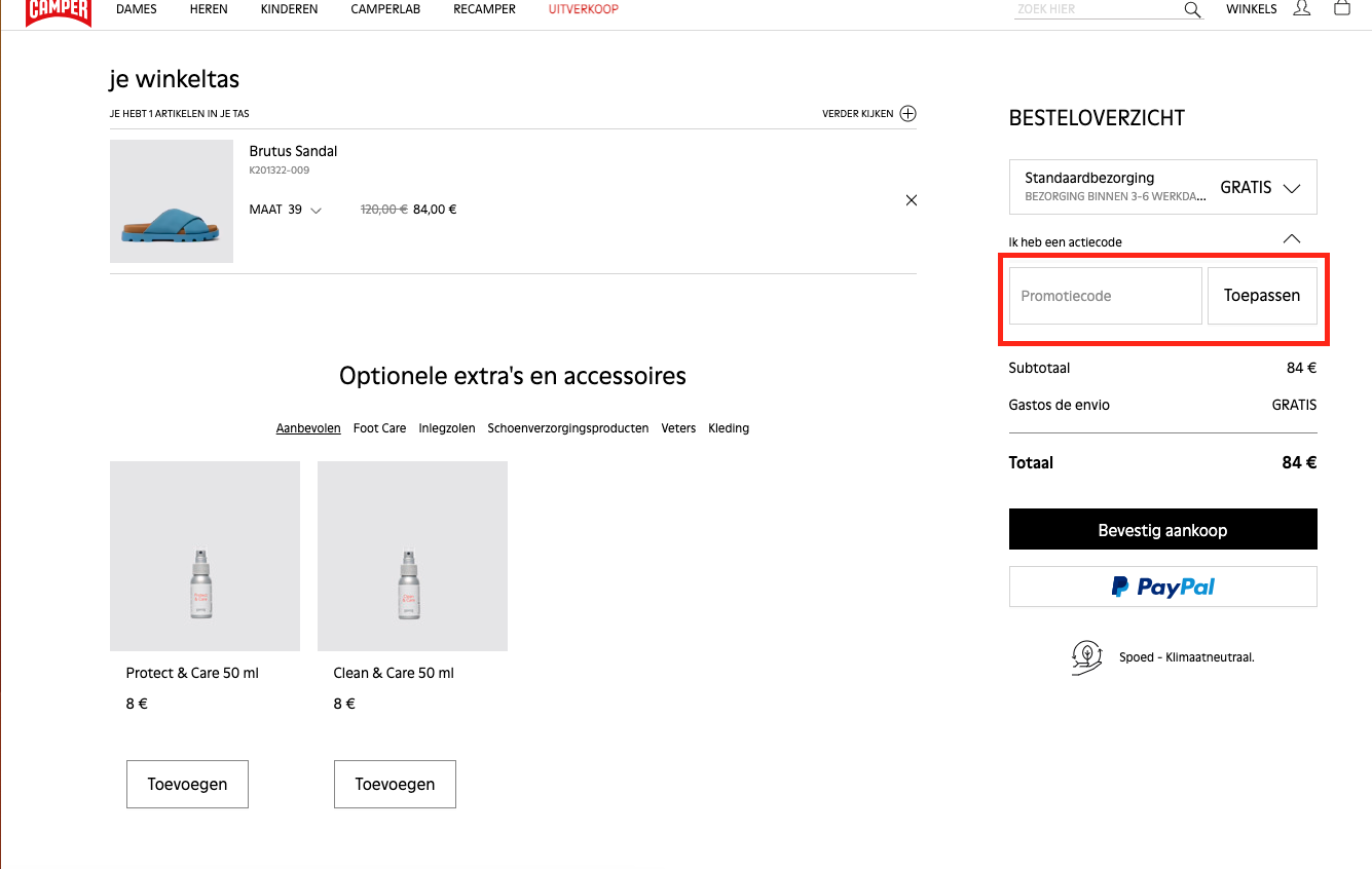 Camper kortingscode