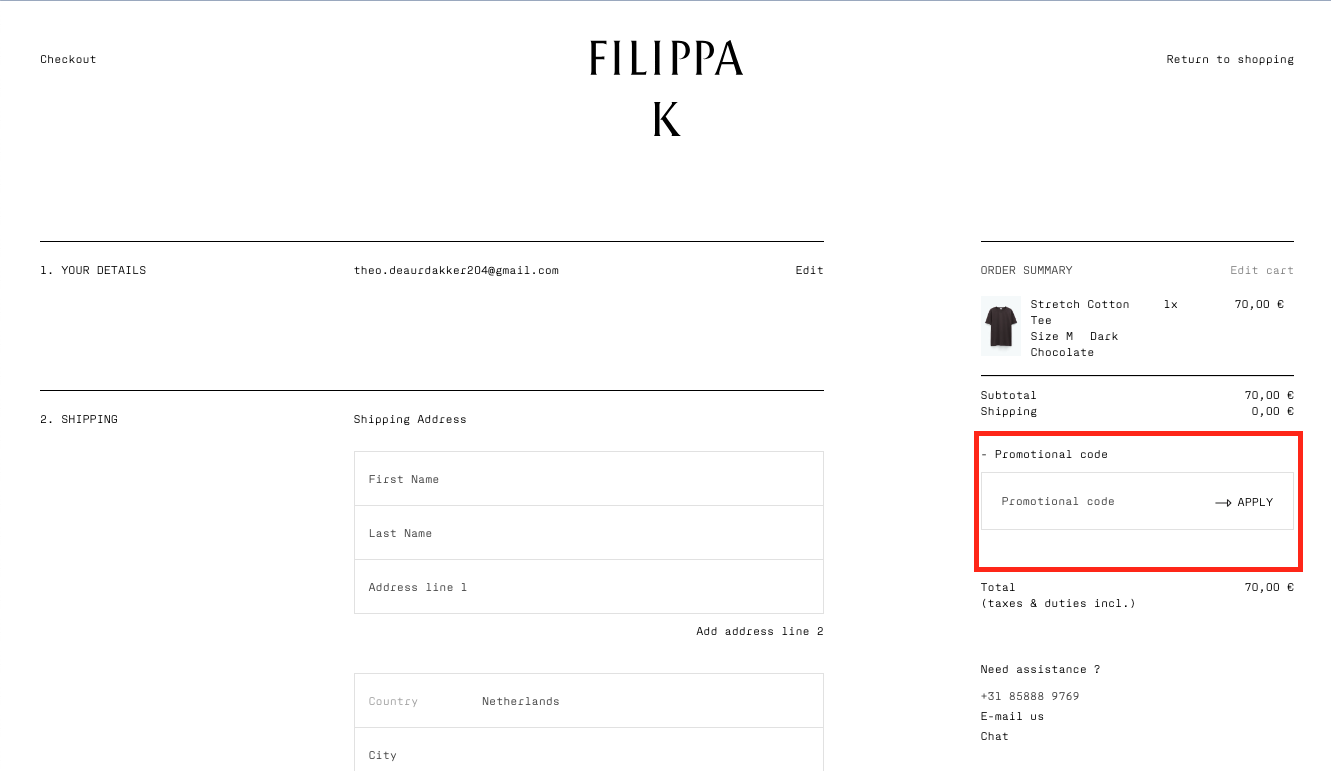 Filippa K kortingscode