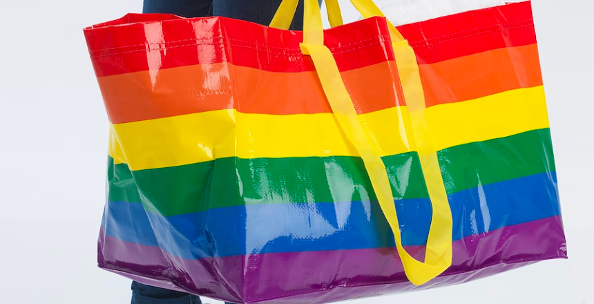 IKEA regenboog tas